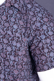 Black Bagh Printed Half Sleeve Men's Cotton Shirt 10075453