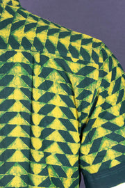 Indigo Handblock Print Pre-Washed Pure Cotton Shirt 10075459