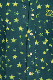 Indigo Handblock Print Pre-Washed Pure Cotton Shirt 10075464