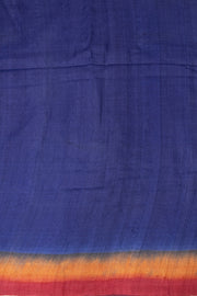 Blue Printed Tussar Silk Saree 10076293