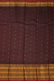 Purple Gadwal Kuttu Silk Saree 10075411