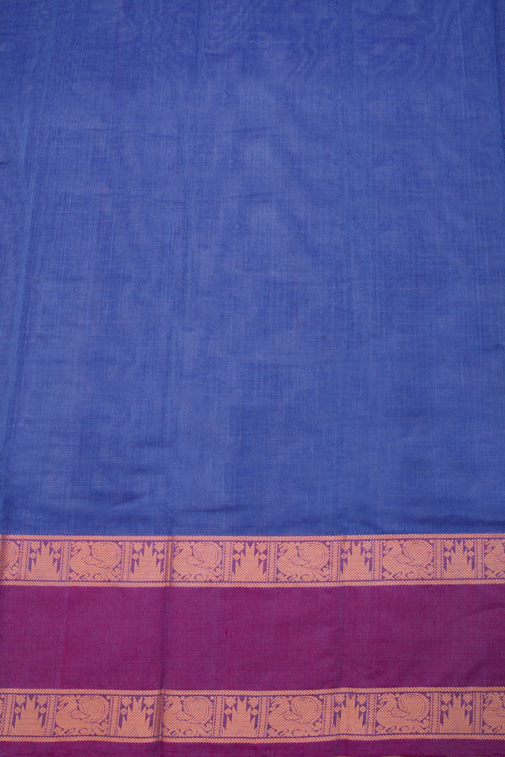 Blue Kanchi Cotton Saree 10069247 - Avishya