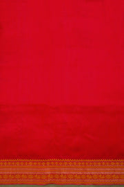 Green Handloom Kanchi Silk Cotton Saree 10069261 - Avishya