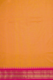 Orange Handwoven Kanchi Cotton Saree 10069278