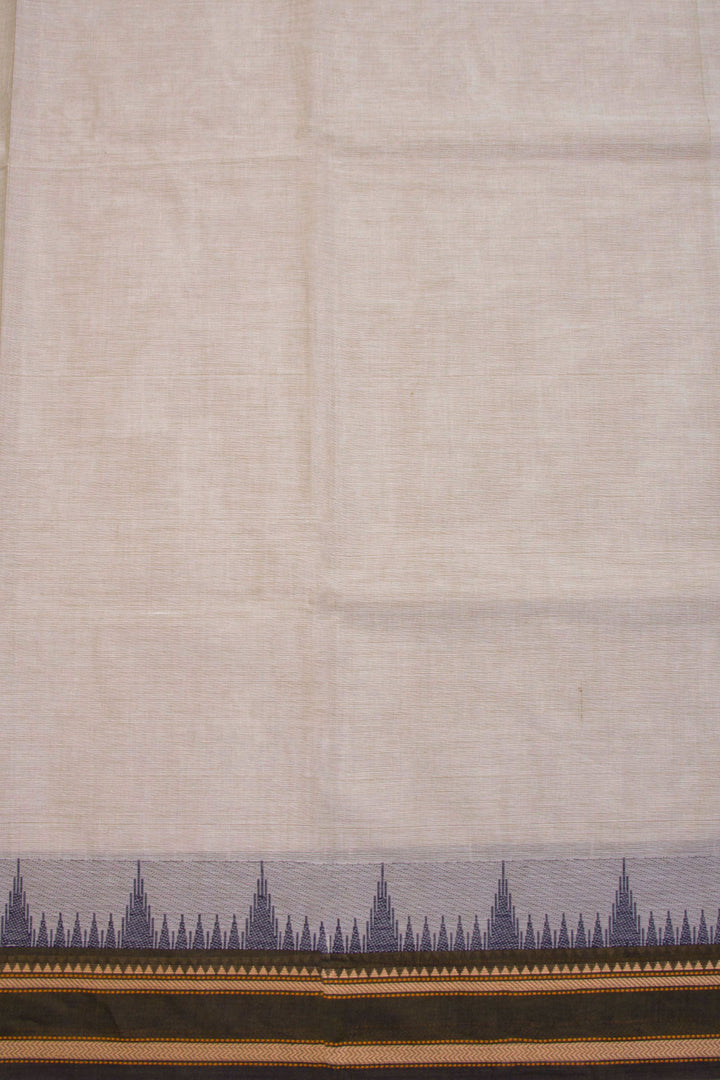 Grey Handwoven Kanchi Cotton Saree 10069293 - Avishya