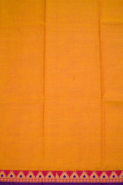 Orange Handwoven Kanchi Cotton Saree 10069306 - Avishya