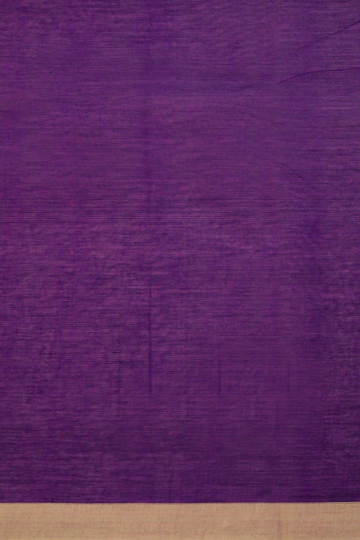Purple Handwoven Kanchi Cotton Saree 10069320 - Avishya