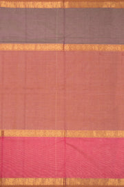 Brown Handloom Kanchi Cotton Saree
