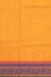 Yellow Handloom Kanchi Cotton Saree