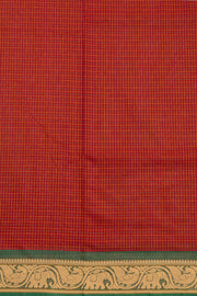 Maroon Handloom Kanchi Cotton Saree