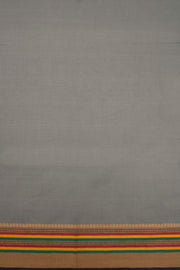 Grey Handloom Kanchi Cotton Saree 