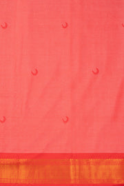 White Handloom Chandrakon Paithani Silk Saree 10073633