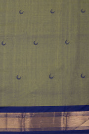 Green Handloom Chandrakon Paithani Silk Saree 10073634