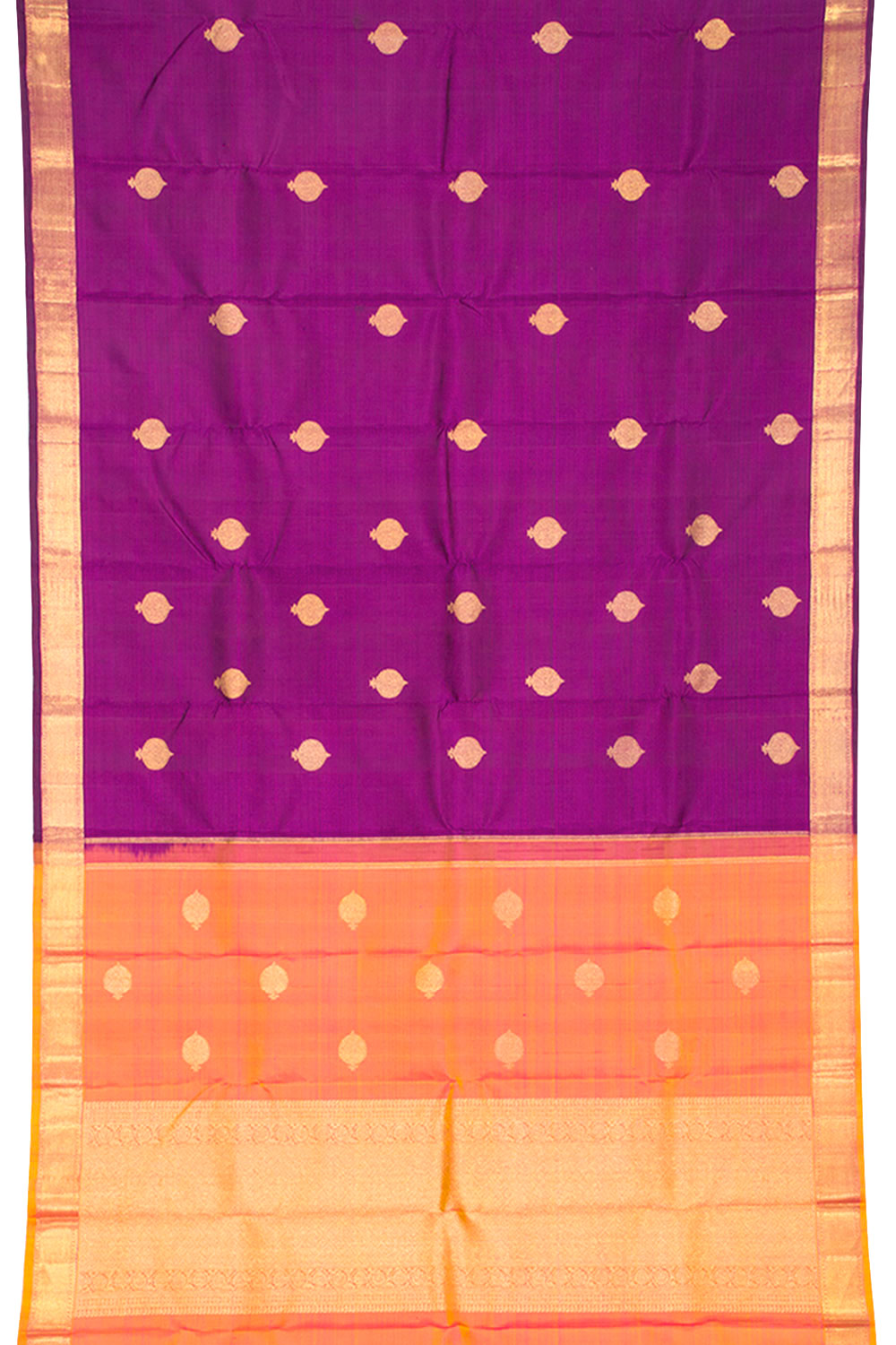 Jamun Purple Handloom Pure Zari Kanjivaram Saree 10062335