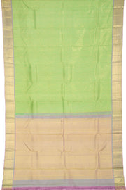 Mint Green Pure Zari Kanjivaram Silk Saree 10062344