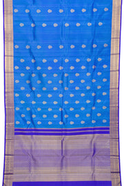 Blue Pure Zari Jacquard Kanjivaram Silk Saree 10062463