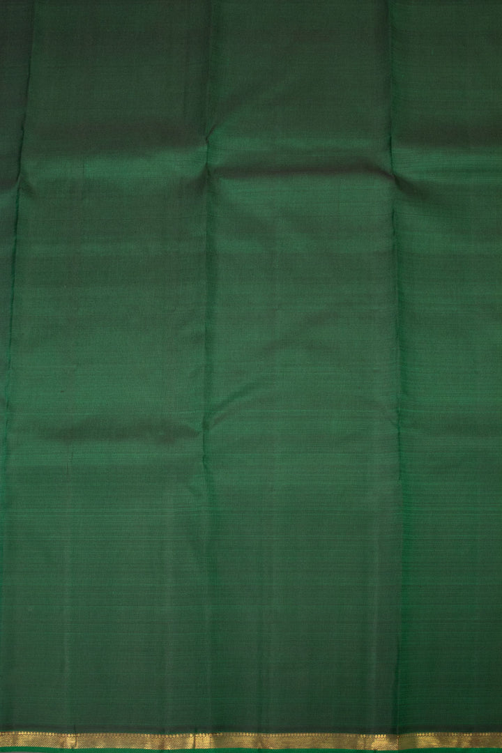 Forest Green Handloom Kanjivaram Silk Saree - Avishya