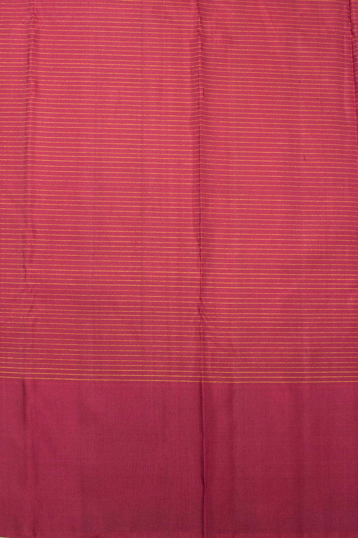 Maroon Bridal Handloom Kanjivaram Silk Saree - Avishya