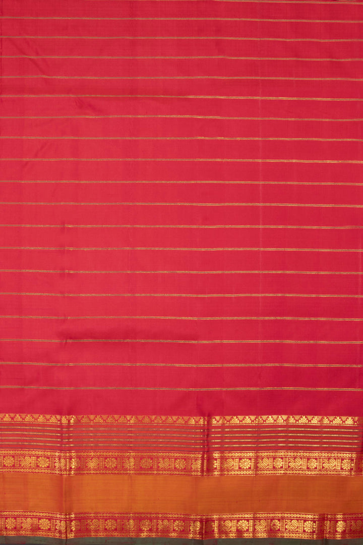 Purple Handloom Bridal Korvai Kanjivaram Silk Saree 10069160 - Avishya