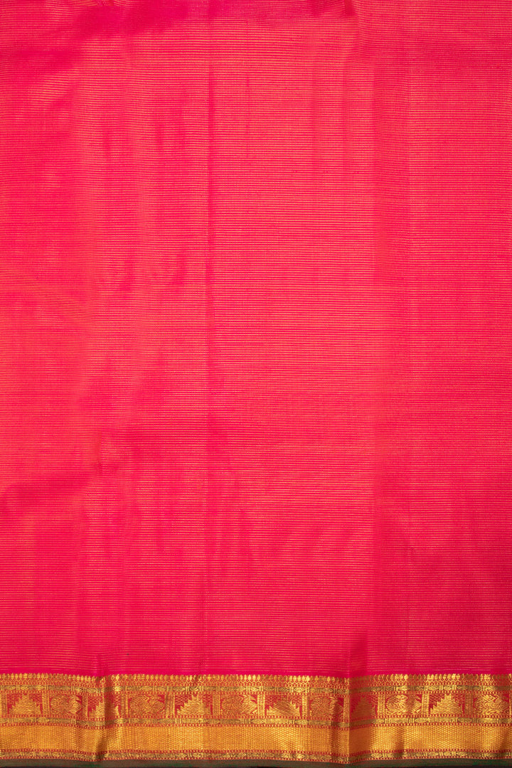 Pink Handloom Bridal Kanjivaram Silk Saree 10069164 - Avishya