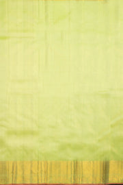 Green Handloom Vaira Oosi Korvai Kanjivaram Silk Saree 10069195 - Avishya