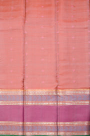 Grey Handloom Threadwork Kanjivaram Silk Saree 10069270 - Avishya