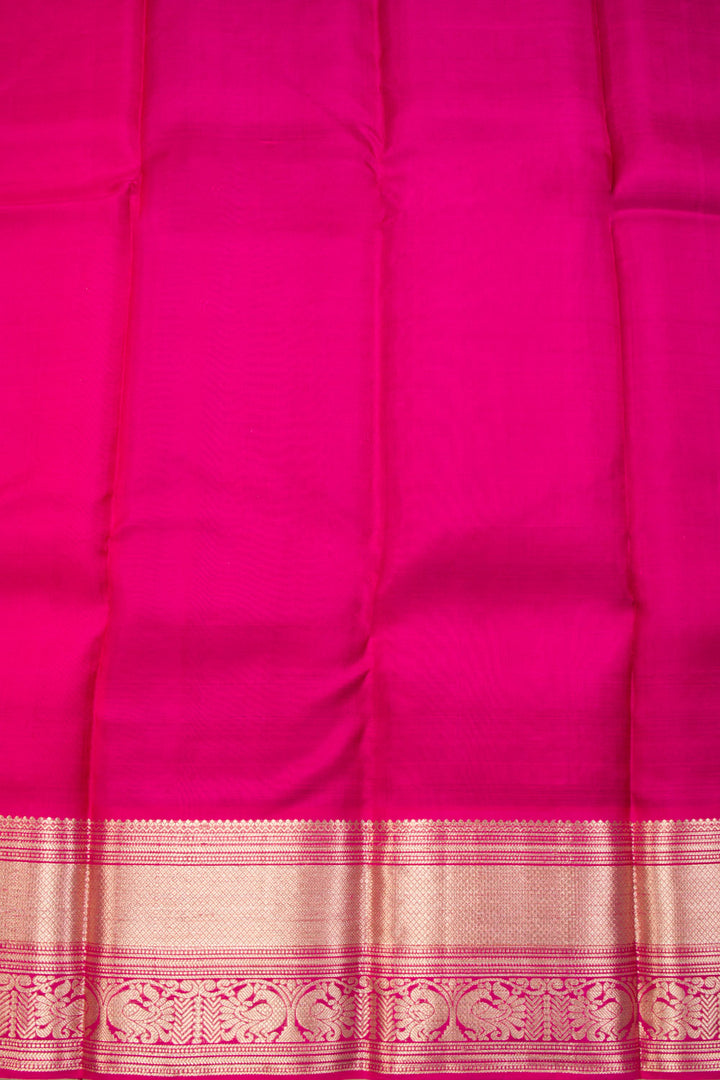 Purple Handloom Threadwork Kanjivaram Silk Saree 10069272 - Avishya