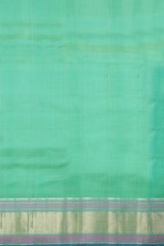 Green Handloom Threadwork Kanjivaram Silk Saree 10069274 - Avishya