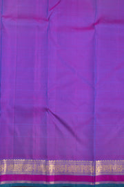 Peacock Blue Bridal Kanjivaram Silk Saree 10070631