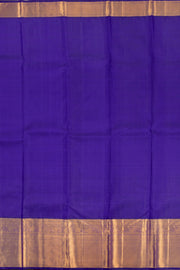  Canary Yellow Korvai Kanjivaram Silk Saree 10070640