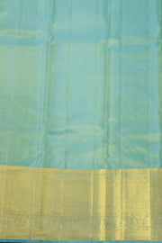 Beige Kanjivaram Pure Silk Saree with Contrast Pallu 10074786