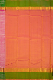 Royal Gold Yellow Kanjivaram Pure Silk Saree WIth Zari Peacock Border 10075603