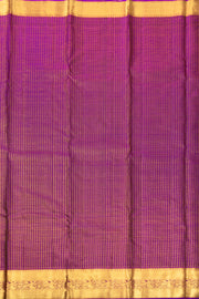 Phthalo Green Kanjivaram Silk Saree with Checks Design 10075637