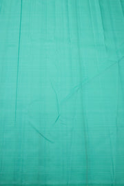 Minty Blue Ettukol Kanjivaram Silk Saree 10075647