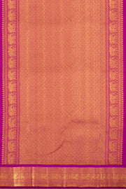 Navajo White Korvai Kanjivaram Silk Saree 10075652