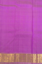 Purple Kanjivaram Pure Silk Saree with Contrast Pallu  10074821