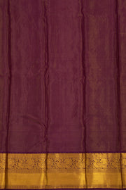 Yellow Kanjivaram Pure Silk Saree with Contrast Pallu 10074835