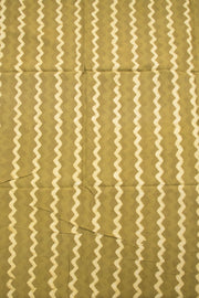 Green Dabu Printed Cotton Salwar Suit Material  - Avishya