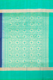 Blue Handloom Kanjivaram Soft Silk Saree 10075677