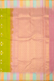 Green Handloom Kanjivaram Soft Silk Saree 10075675