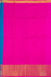 Blue Handloom Kanjivaram Soft Silk Saree 10075686