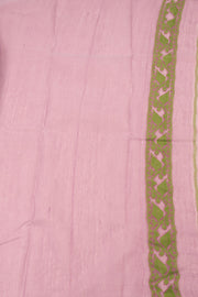 Mauve Handloom Jamdani Style Cotton Saree 10074218