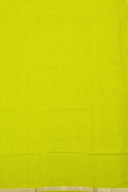 Lime Green Chanderi Silk Cotton 2 Piece Salwar Suit Material 10077392