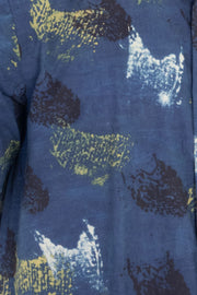 Blue Half Sleeve Ajrakh Printed Cotton Mens Shirt 10072913