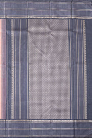 Pink Korvai Kanjivaram Pure Silk Saree With Silver Zari Border 10077901