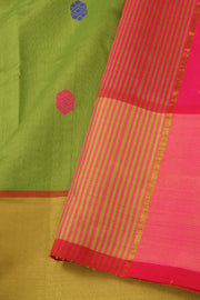 Green Kanjivaram Silk Cotton Saree 10077970