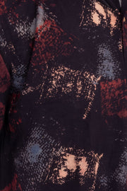 Black Half Sleeve Ajrakh Printed Cotton Mens shirt 10072721