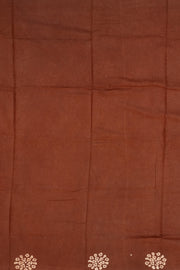 Rust Brown Sungudi Saree 10078029