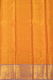 Golden Orange Kanjivaram Pure Silk Saree 10077169