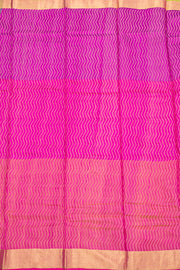 Purple Chanderi Printed Silk Cotton Saree 10077361